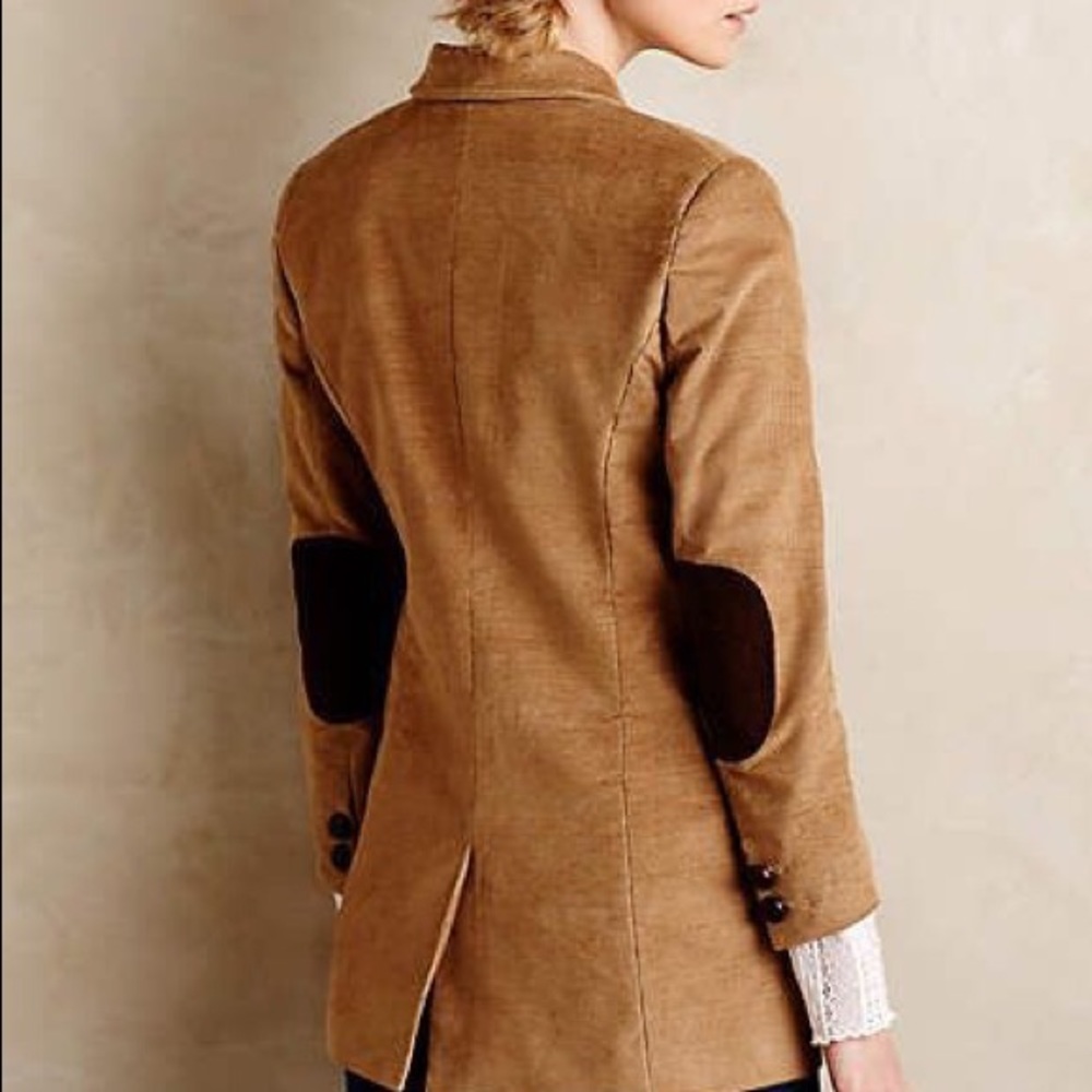 Anthropologie Corduroy Elbow Patch Blazer
